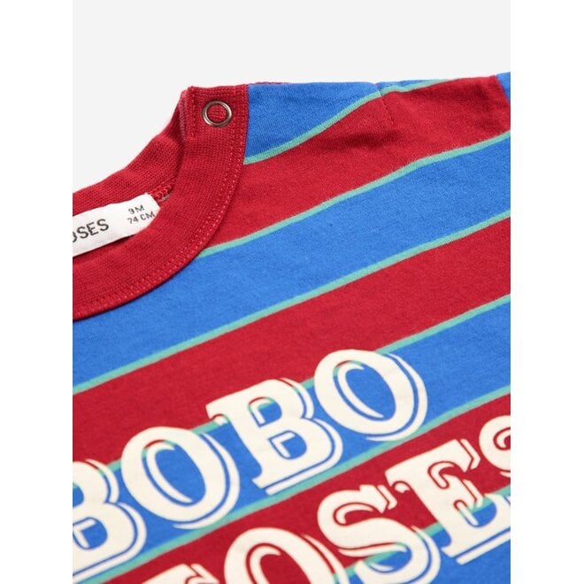 Bobo Choses | Bobo Choses Embossed Stripes T-Shirt Multicolor