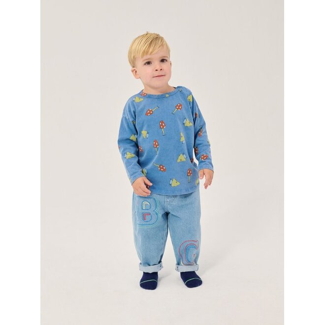 Bobo Choses | B.C. Embossed Denim Pants Blue