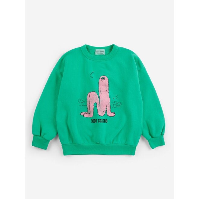 Long Puff sweatshirt Green