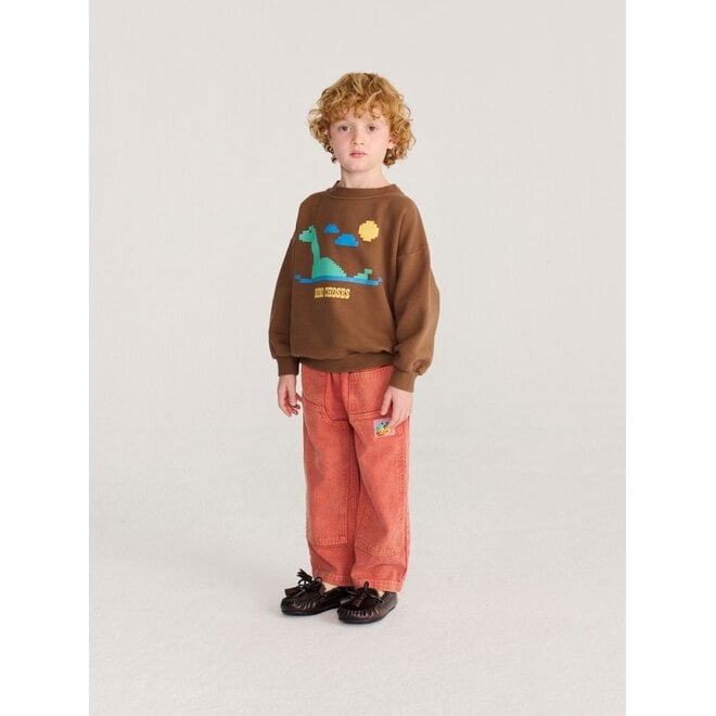 Bobo Choses | Lake Monster Sweatshirt Dark Brown
