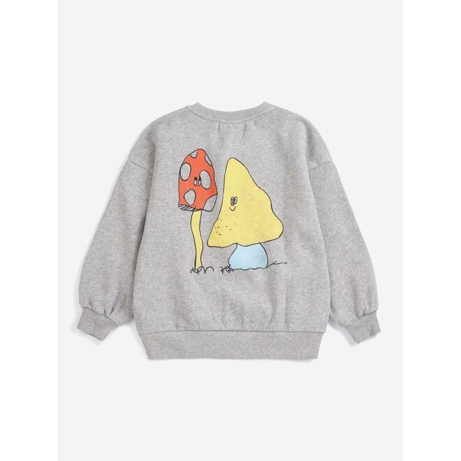 Bobo Choses | Mush Monster Duo Sweatshirt Light Heather Grey