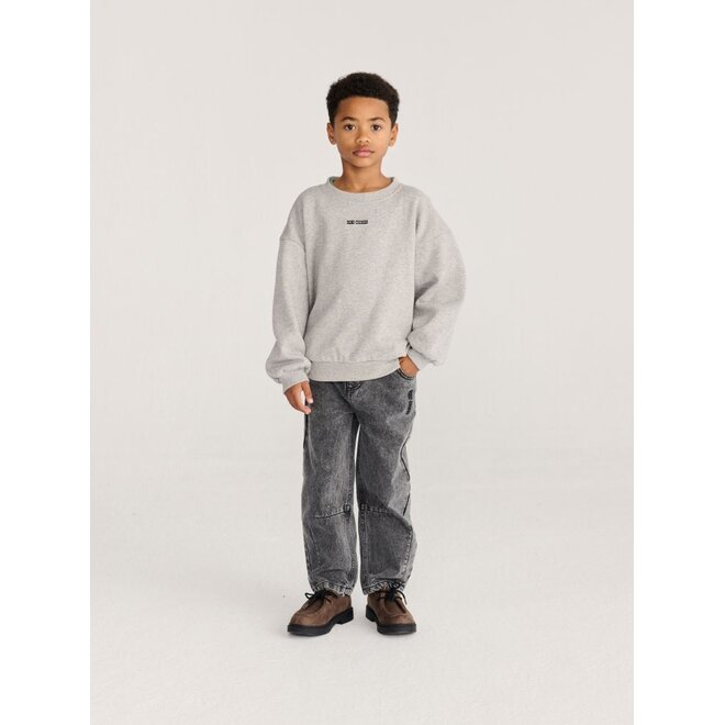 Bobo Choses | Mush Monster Duo Sweatshirt Light Heather Grey
