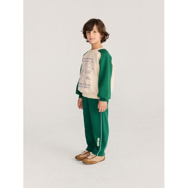 Bobo Choses | Mr. Footish Raglan Sweatshirt Offwhite