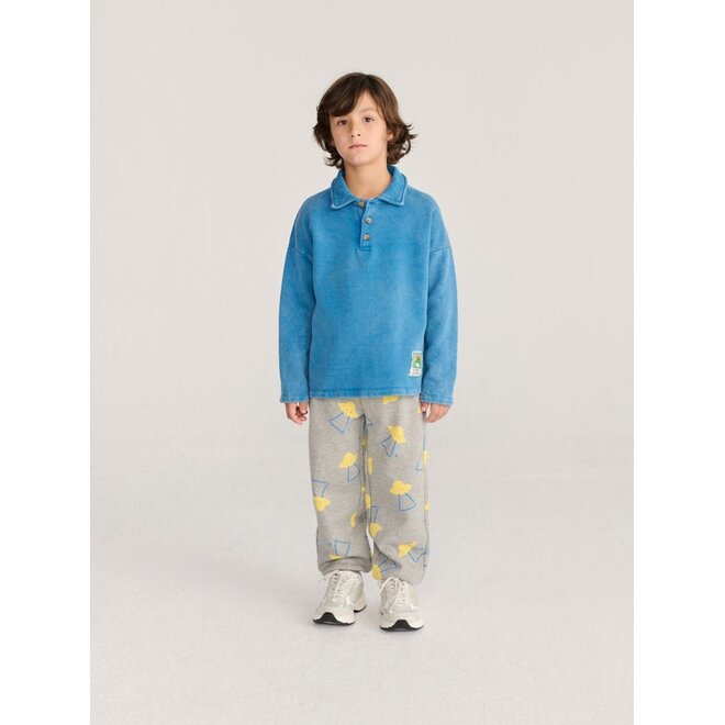 Bobo Choses | Beast Tag Polo Sweatshirt Light Blue