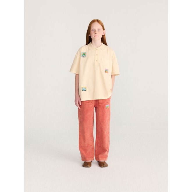 Bobo Choses | Taxi Saurus Tag Twill Pants Red