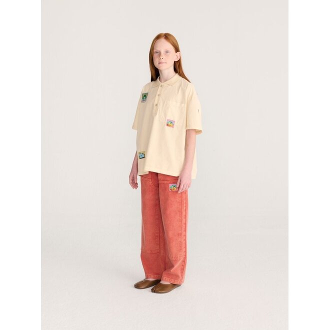 Bobo Choses | Taxi Saurus Tag Twill Pants Red