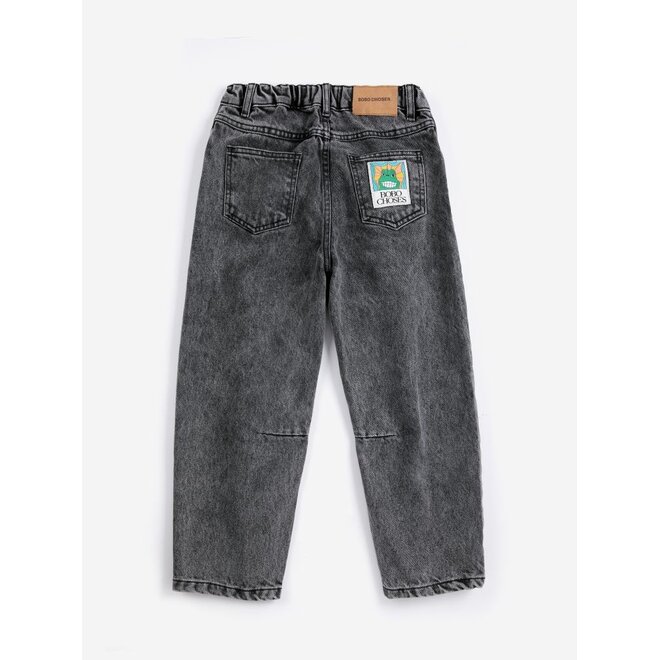 Bobo Choses | Beast Tag Denim Pants Black