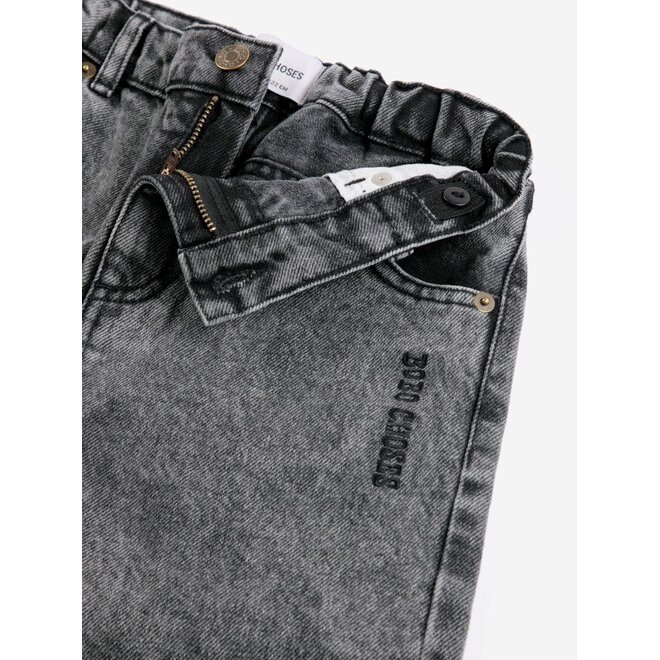 Bobo Choses | Beast Tag Denim Pants Black