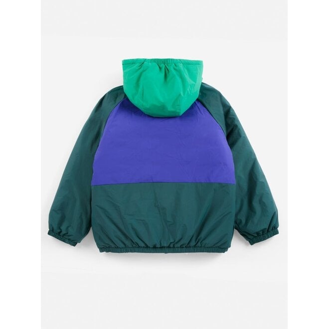 Bobo Choses | Almost Moiré All Over Reversible Anorak Navy Blue