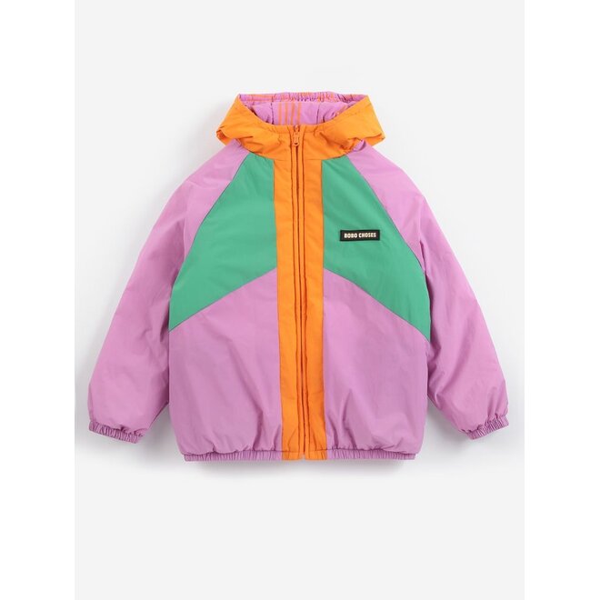 Almost Moiré all over reversible anorak Fuchsia