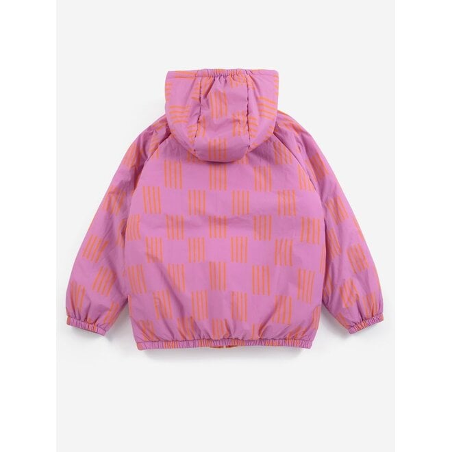 Bobo Choses | Almost Moiré All Over Reversible Anorak Fuchsia
