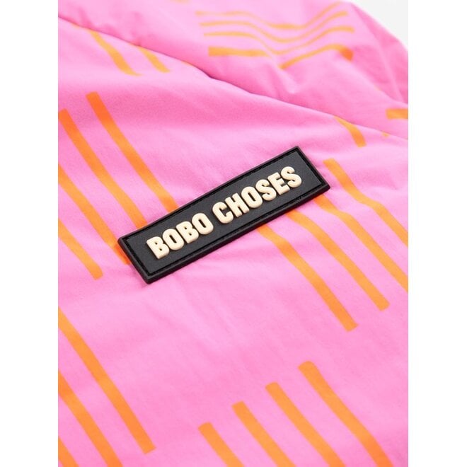 Bobo Choses | Almost Moiré All Over Reversible Anorak Fuchsia