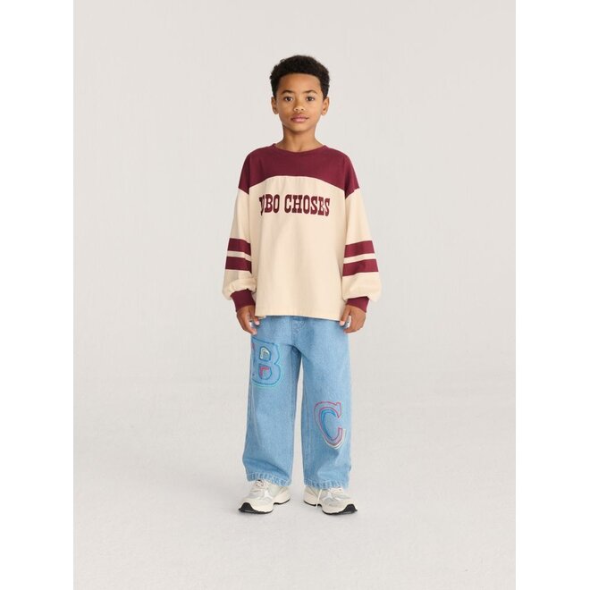 Bobo Choses | Bobo Choses Embossed Denim Pants Blue