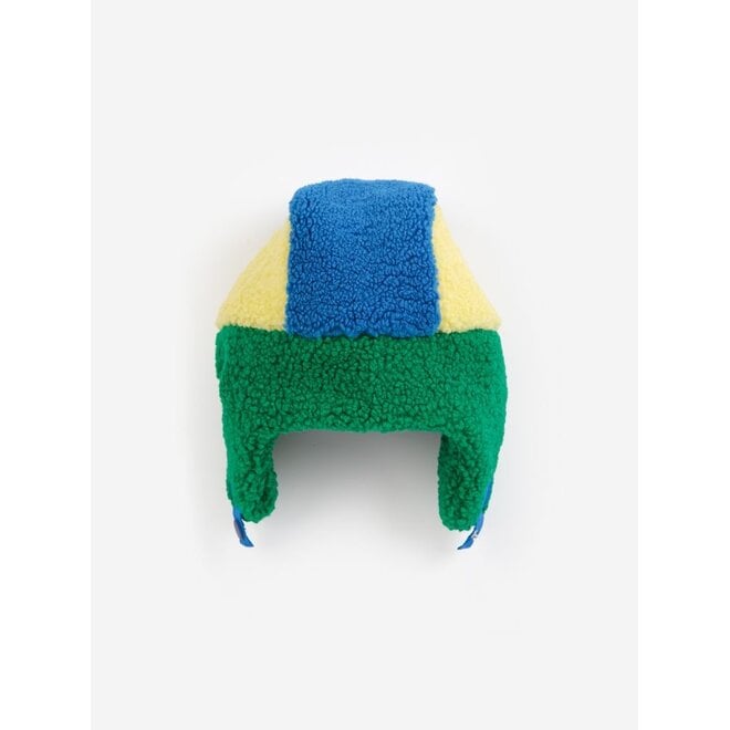 Bobo Choses | Bobo Choses Color Block Sheepskin Chapka Multicolor