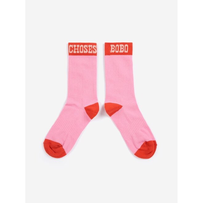 Bobo Choses Pop long socks Fuchsia
