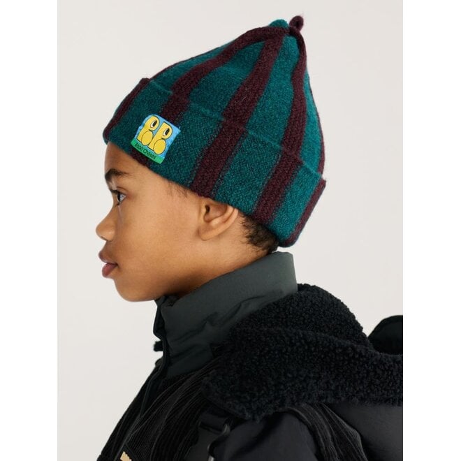Bobo Choses | Booo Bo Choses Tag Knitted Beanie Dark Green