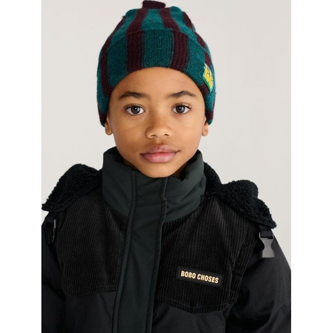 Bobo Choses | Booo Bo Choses Tag Knitted Beanie Dark Green