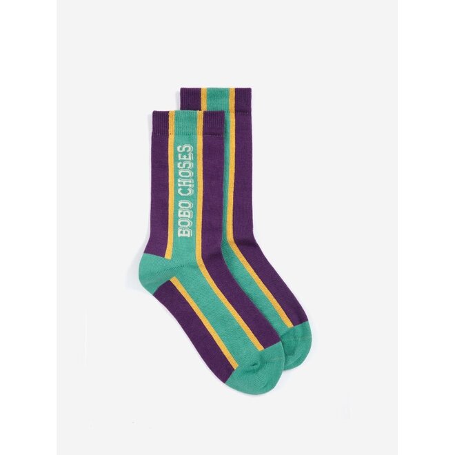 Bobo Choses | Bobo Choses Embossed Extralong Socks Violet