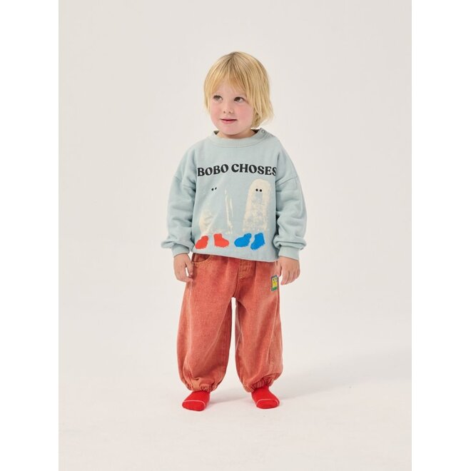Booty Ghosts Baby Sweatshirt Light Blue
