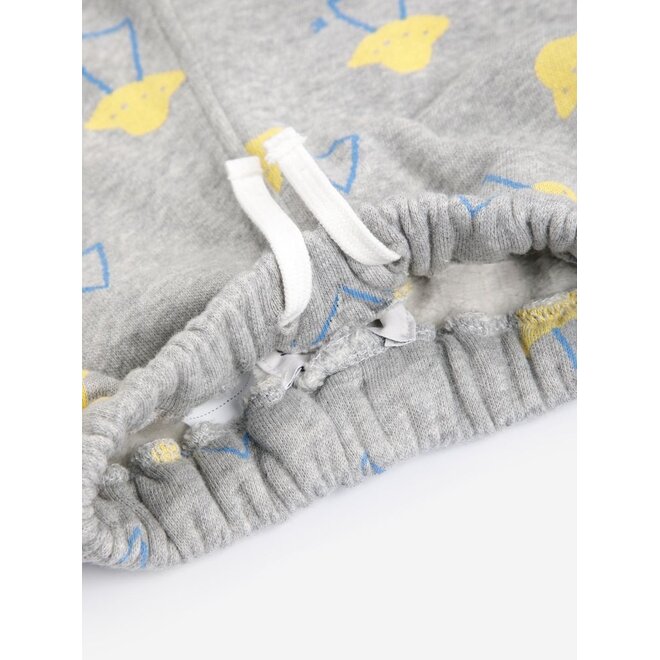Bobo Choses | Pixel Abduction Baby Jogging Pants Light Heather Grey