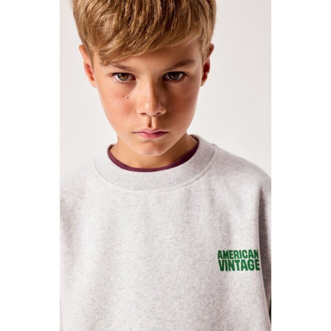 American Vintage | Baptown Kids Sweater Grey Melange
