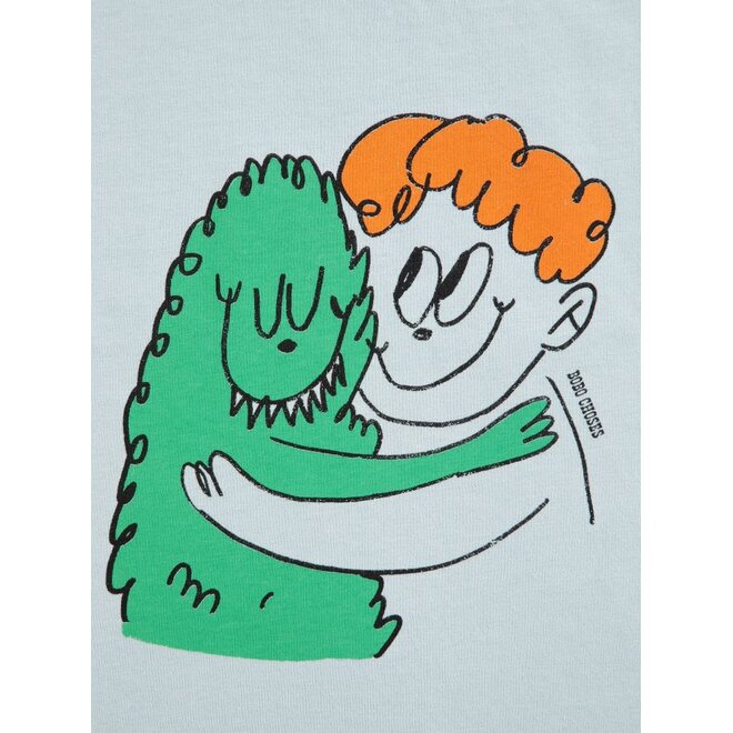 Bobo Choses | Hug Hairy Monster Baby Longsleeve Light Blue