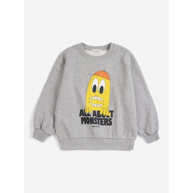 Bigtooth Lemon sweatshirt Light Heather Grey