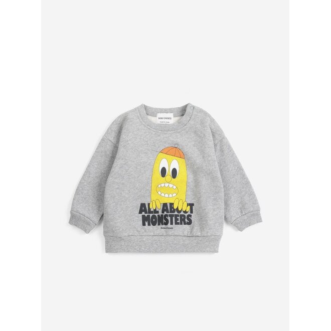 Bigtooth Lemon Baby sweatshirt Light Heather Grey