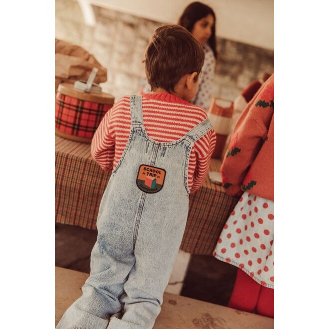 Piupiuchick | Dungarees Fadded Light Blue Denim