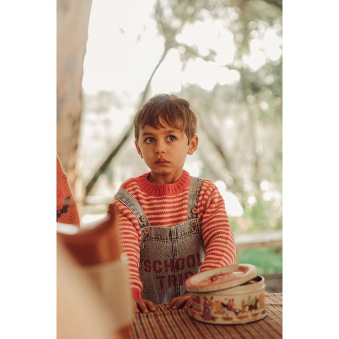 Piupiuchick | Dungarees Fadded Light Blue Denim