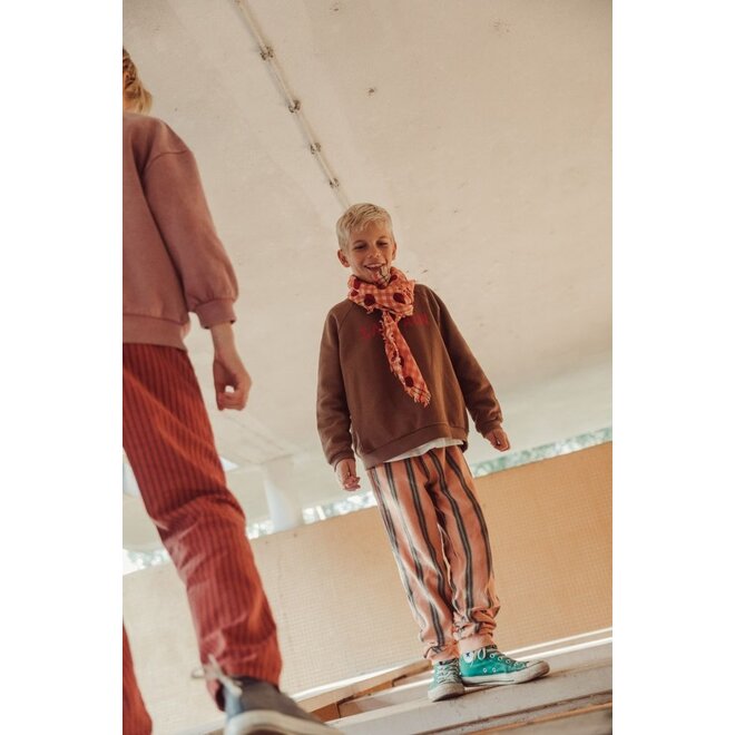 Piupiuchick | Sweatshirt Brown With "Captain" Print