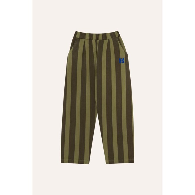 The Campamento | Green Stripes Trousers Green