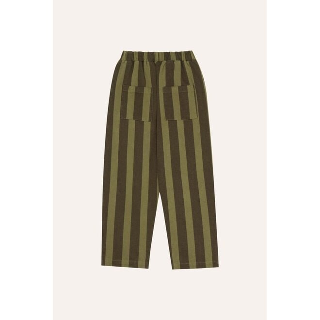 The Campamento | Green Stripes Trousers Green