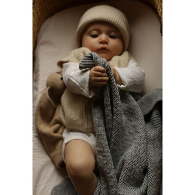 Hvid | Blanket Dora Grey Melange
