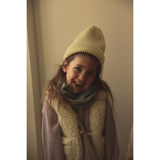 Hvid | Beanie Fonzie Light Yellow