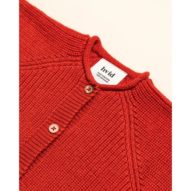 Hvid | Inga Cardigan Red