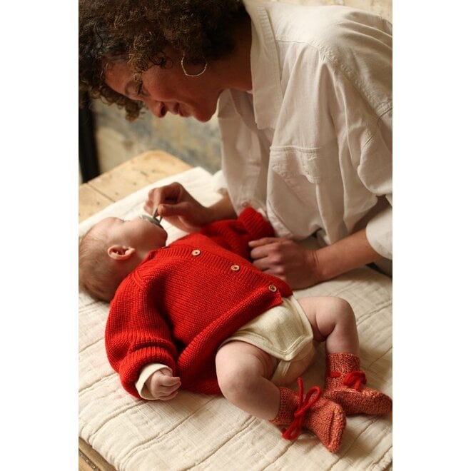 Hvid | Inga Cardigan Red