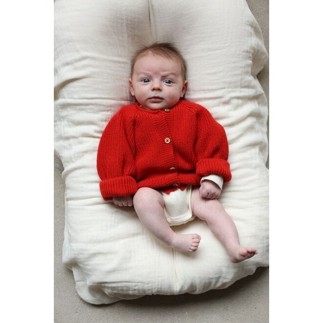 Hvid | Inga Cardigan Red