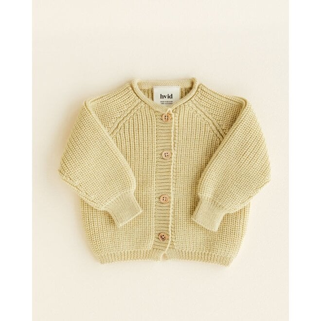 Hvid | Inga Cardigan Light Yellow