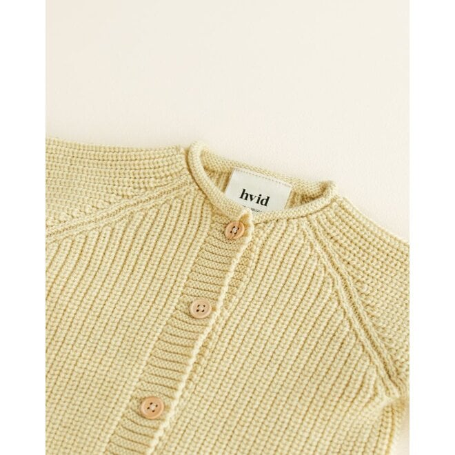 Hvid | Inga Cardigan Light Yellow