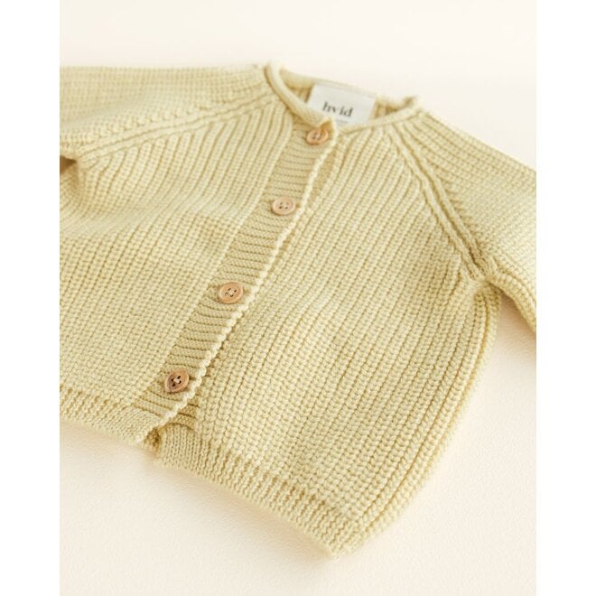 Hvid | Inga Cardigan Light Yellow