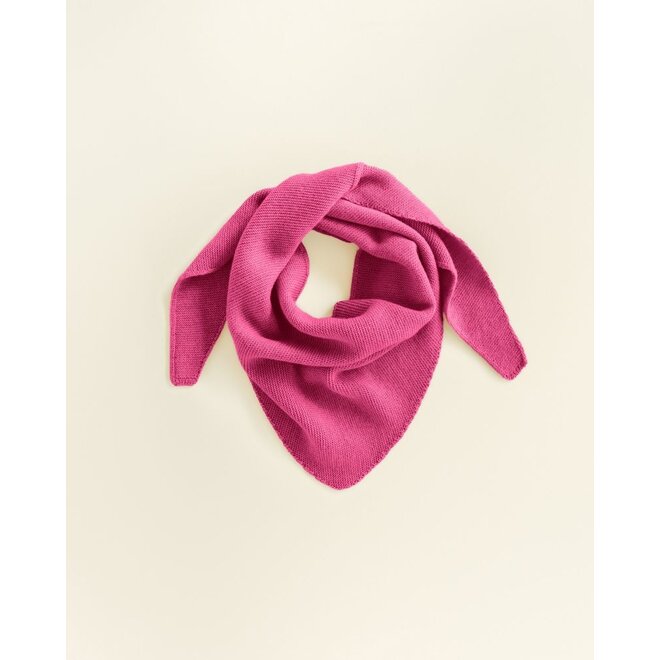 Hvid | Josephina Triangle Sjaal Fuchsia
