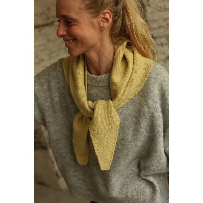 Hvid | Josephina Triangle Sjaal Light Yellow