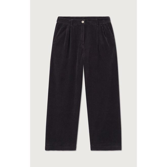 American Vintage | Padow Corduroy Broek Carbone Vintage