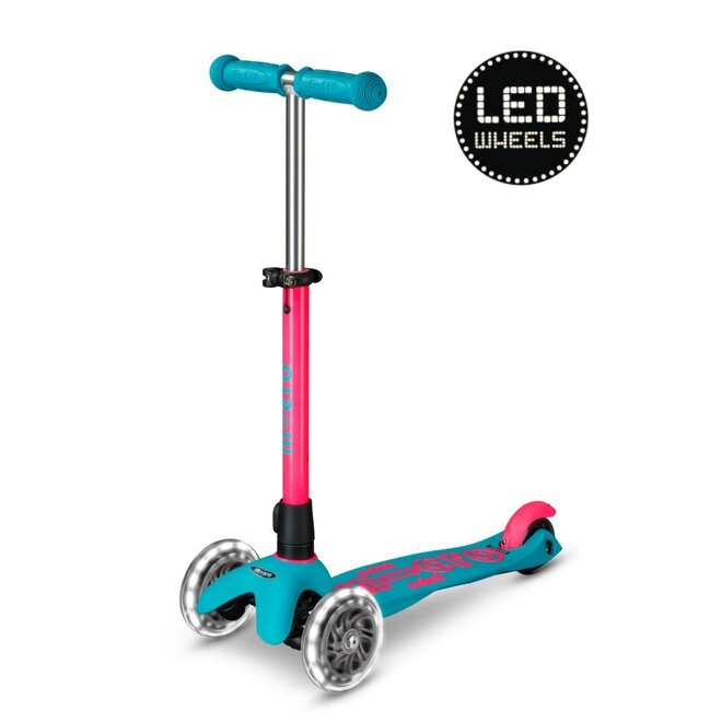 Micro Step | Mini Micro Step Deluxe LED Neon Aqua/Roze
