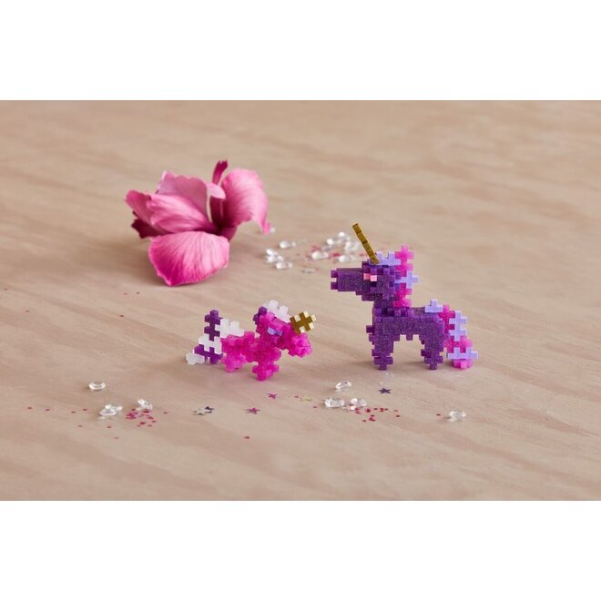 Plus-Plus | Tube Glitter Unicorns (100 pieces)