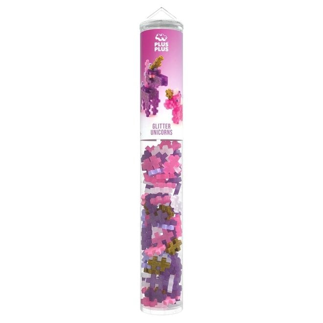 Plus-Plus | Tube Glitter Unicorns (100 pieces)