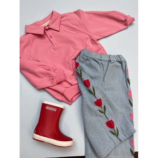 Gray Label | Polo Sweatshirt GOTS Bubblegum