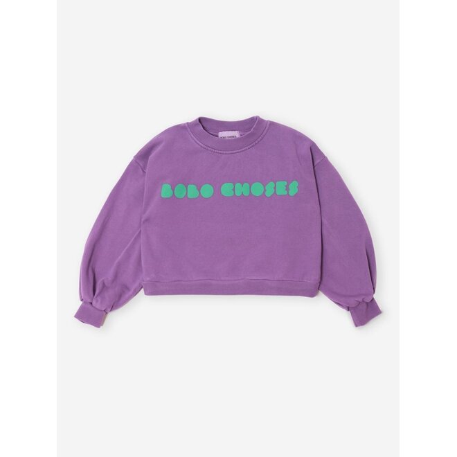 Bobo Choses | Bobo Choses Bolder Cropped Sweatshirt Purple