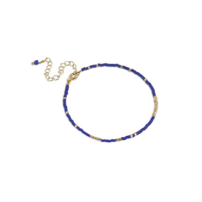 Enamel Copenhagen | Petra Gouden Armband Navy Blue